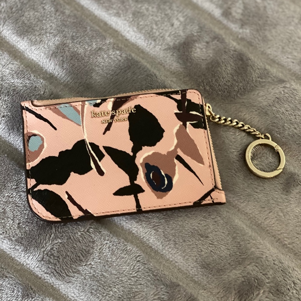 katespade key wallet blush color